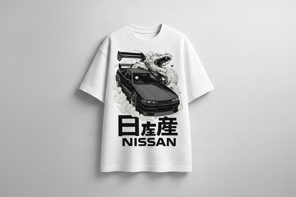 Nissan Dragon Drift 250 GSM Heavyweight 100% Cotton T-Shirt