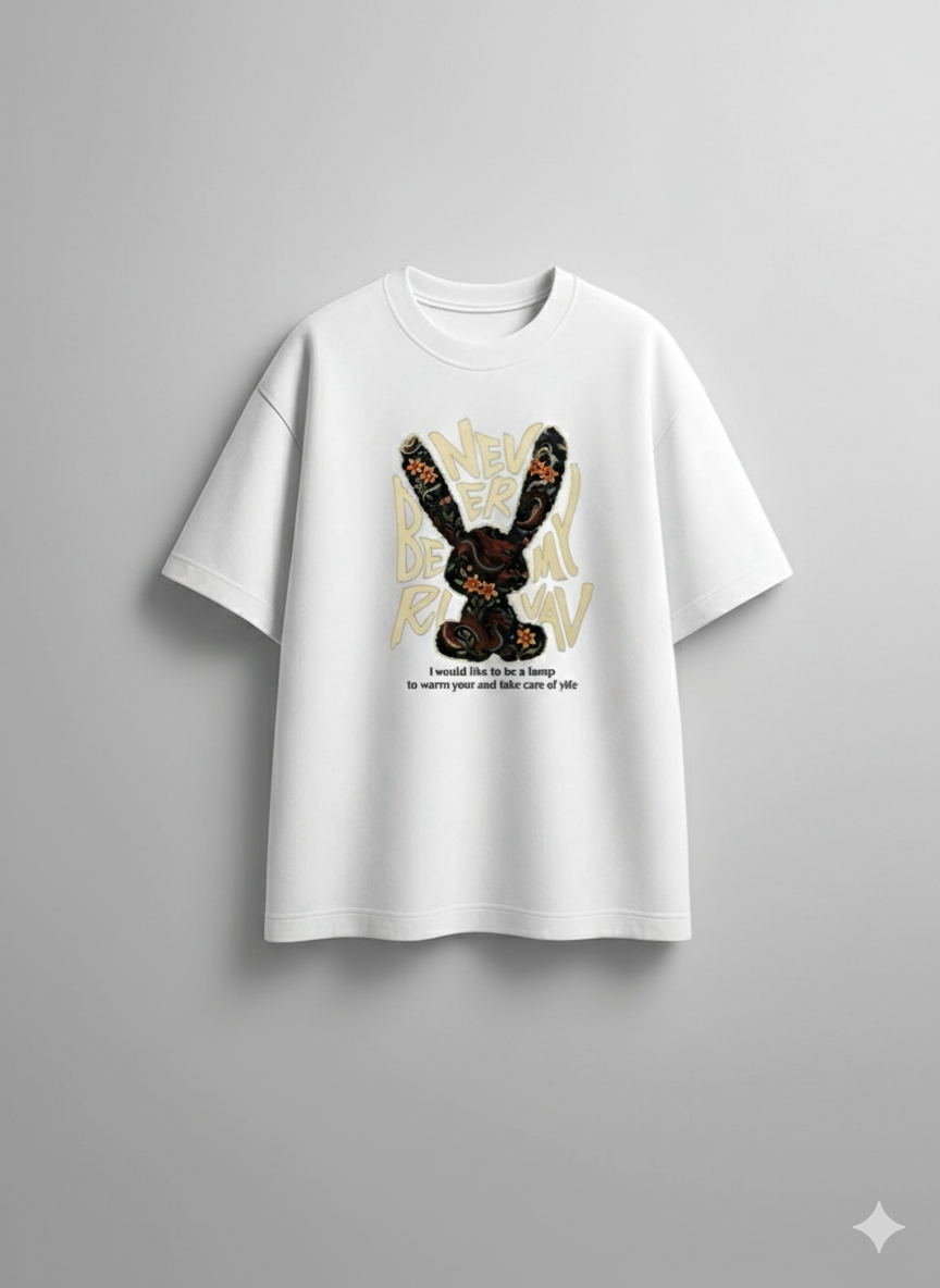 Never Be My Rival Graphic Oversized T-Shirt – 250 GSM 100% Cotton